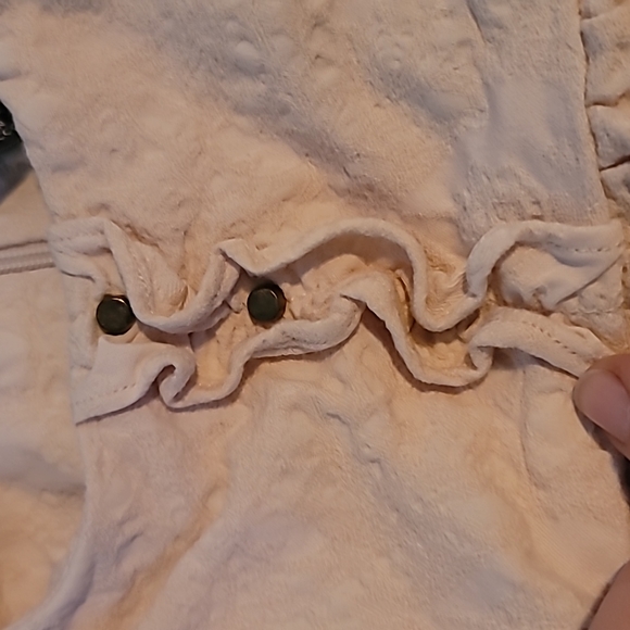 STUNNING EMBROIDED DRESS FRILLS PUFF SLEEVES WITH POCKETS - Picture 5 of 9